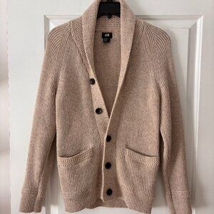 H&M mens wool cardigan